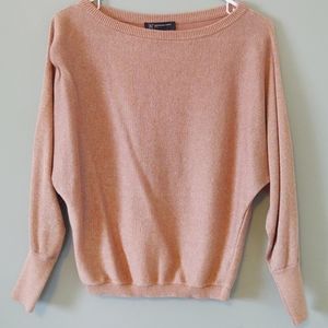 INC INTERNATIONAL CONCEPTS Petite Metallic Dark Gold Batwing Top Size Small